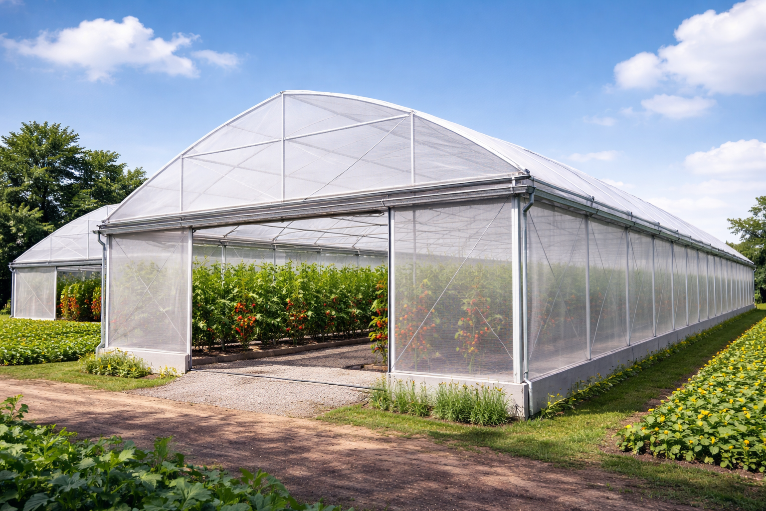 Polyhouse–Nethouse Hybrid