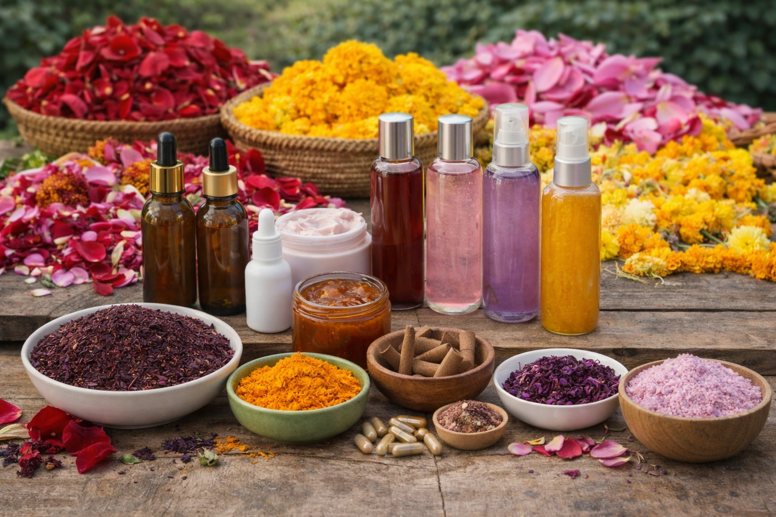 Flower waste context